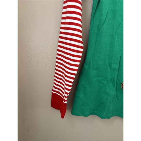 Wondershop Women’s Medium Elf Pajama Top Green Holiday Long Sleeve - Picture 5 of 6